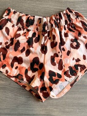 DSG Peach Leopard Athletic Shorts